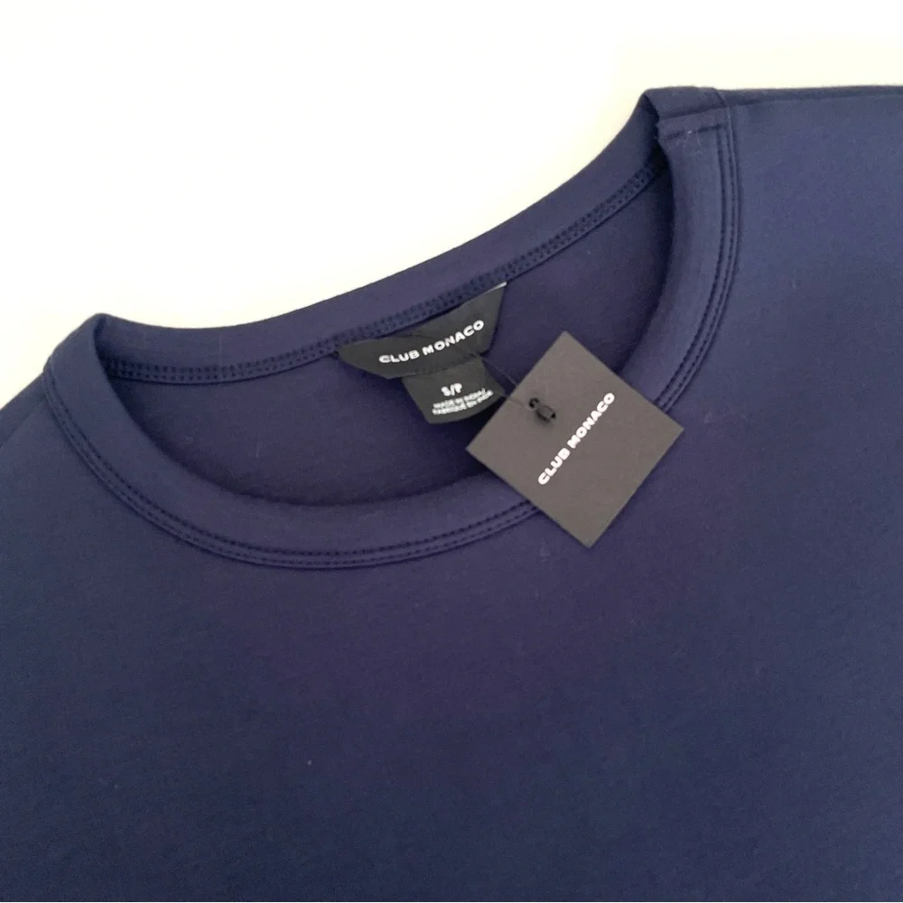 Club Monaco Sweatshirt with Lace Sleeves - Picture 4 of 6